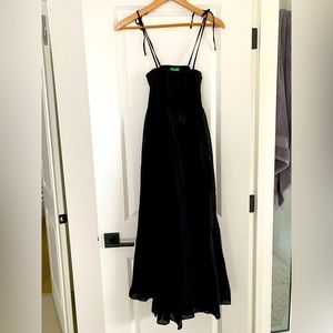 NWT J. Crew Smocked Linen Blend Bandeau Beach Dress XS